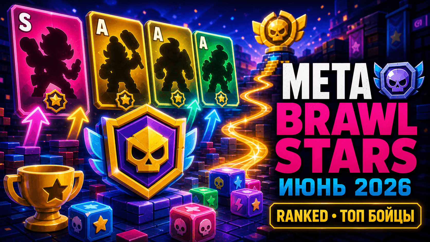 Мета Brawl Stars июнь 2026: лучшие бойцы для Ranked и кого качать первым