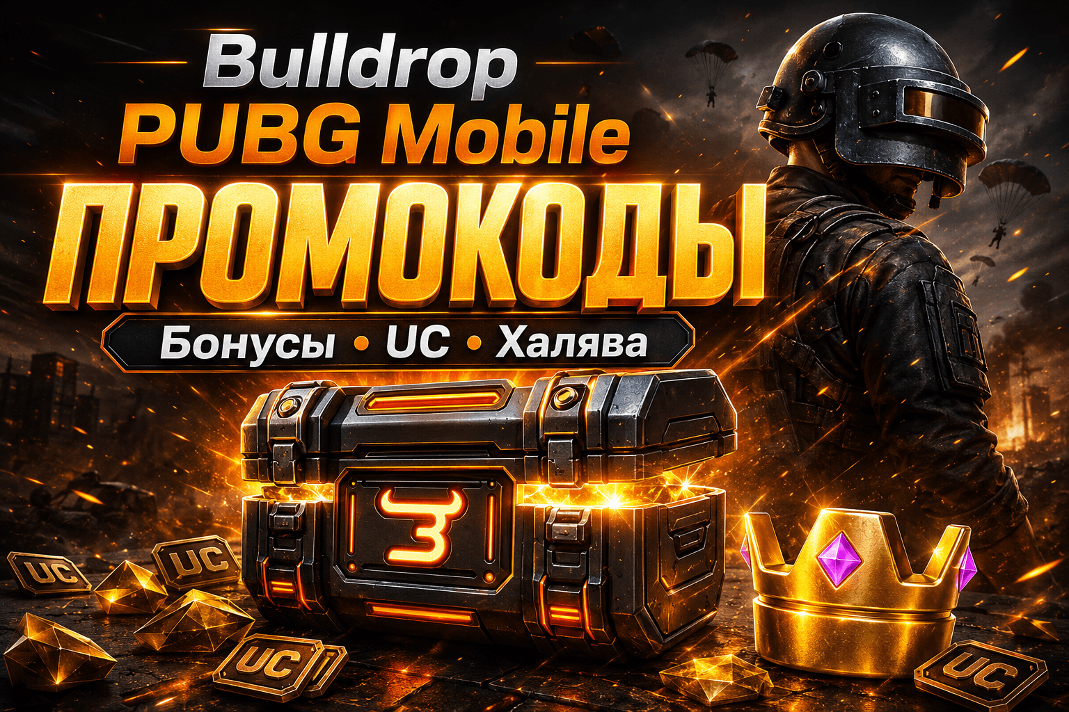 Bulldrop и PUBG Mobile: кейсы, халява и промокоды