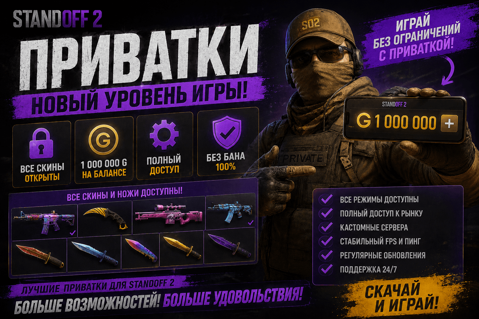 Приватки Standoff 2 в 2026 — что это, какие бывают и чем опасны