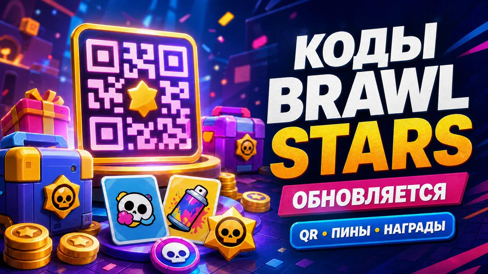Коды Brawl Stars на июль 2026: QR-коды, пины и бесплатные награды